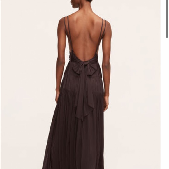 rebecca taylor ruched mesh maxi dress - Picture 2 of 3